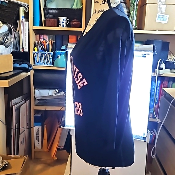 DISNEY Minnie Mouse black tee with 3/4 sleeve mesh detail size Medium - Picture 6 of 10